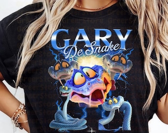 Gary De’Snake-tröja, Disney Zootopia 2 2025-karaktärströja, tecknade djur, Disneyland-familjeutflyktsoutfit, vintage 90-tal