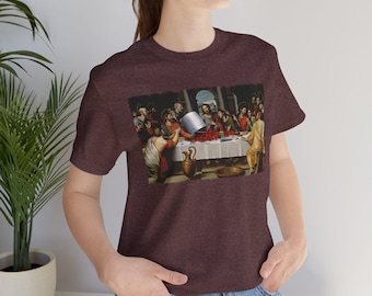 Jesus Last Supper T-Shirt: Leonardo Da Vinci Christian Tee
