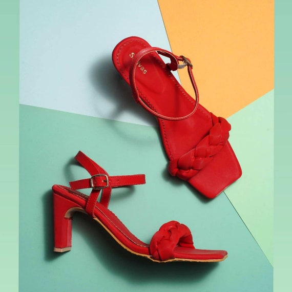 Buy Red Heeled Sandals for Women by RED TAPE Online | Ajio.com