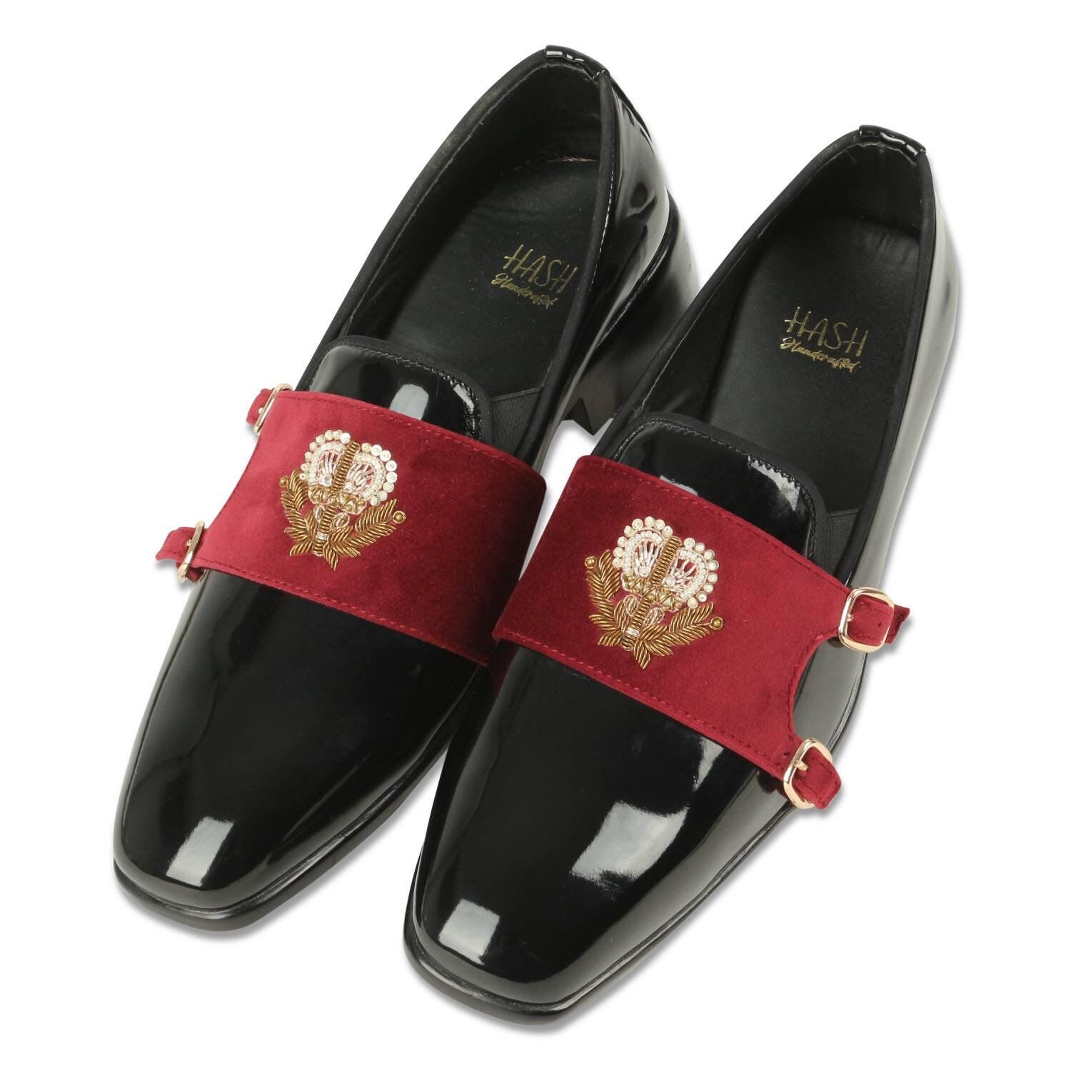 Red Tape Canning Crumple Clip Square Toe Leather Loafers Black Men\'s‎ 10 Loafers for Men – Redtape main image 2