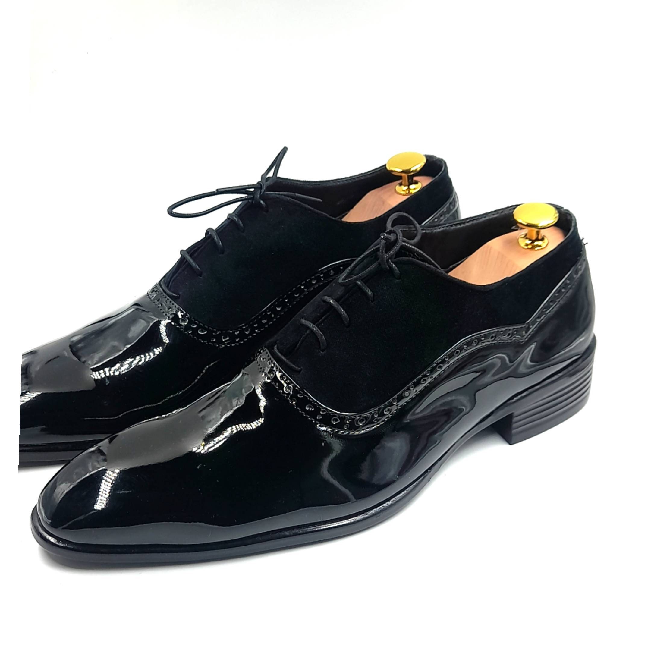 Black Patent Brogues - Etsy