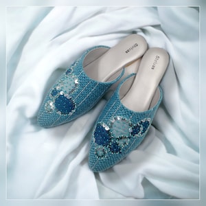 Mules, Mule shoes for women, Jute Mules, Women's Mules, Slippers, Pastel Color Mules, Soft cushion Mules, Babouche, Multi color mules