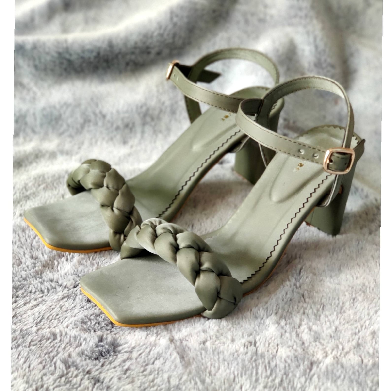 SALES 40, Olive Shoes for Women, Handmade Olive High Heel Sandals