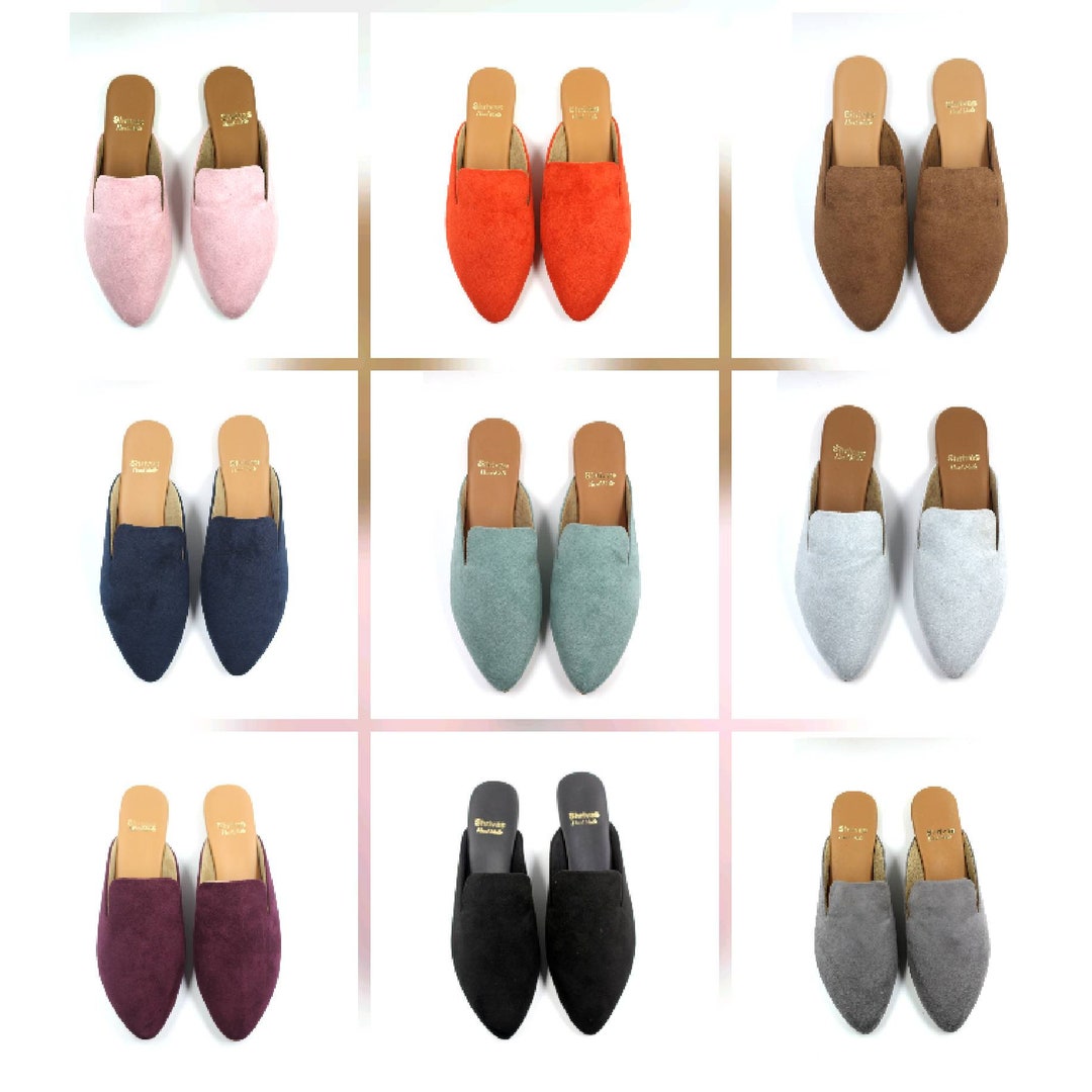 靴 VELOUR FLAT MULES Buy Mule Shoes For Women Online | Mules Shoes For Ladies