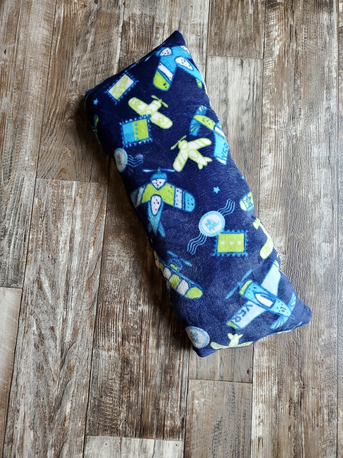 Blue airplane fleece baby blanket Etsy