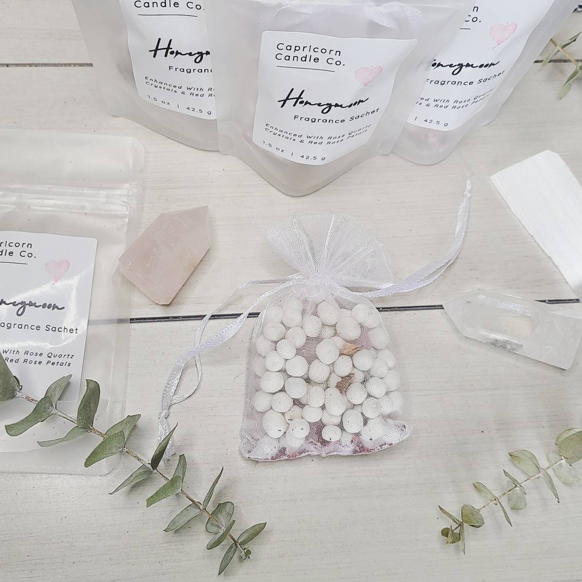 Fragrance Sachet 1.5 oz Botanical Crystals Intention Etsy