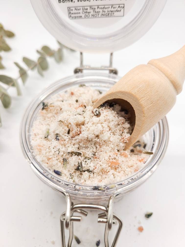 Bath Salt Soak Calabrian Lemon & Lilac Leaves All Natural Etsy