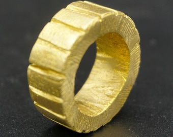 Band brass ring,thick ring,couple ring,chunky ring, unique band ring for men and women, wide brass ring, round ring,