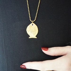 Fish Brass Necklace for Her