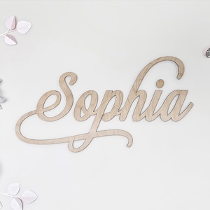 Boho wood name sign. Baby Girl&#39;s nursery name sign. Large Playroom Sign.