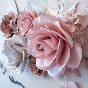 ユニコーンバナー - 女の子の誕生日プレゼント | パーティーデコレーション - パーティー用の紙の花のユニコーン背景 | ユニコーンテーマのパーティーデコレーション
