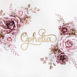 Dusty Pink Paper Flower Wall Decor Set for Nursery - Handcrafted Floral Touch. Nuresery paper flower wall decor. Paper flowers for baby girl