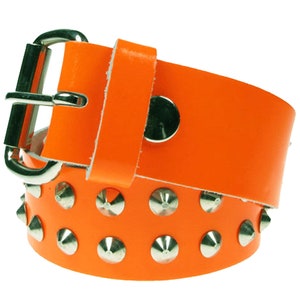 Orange Studded Belt - Etsy display picture 1