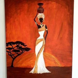Pintura acrílica manualidades piel africana – Guilá
