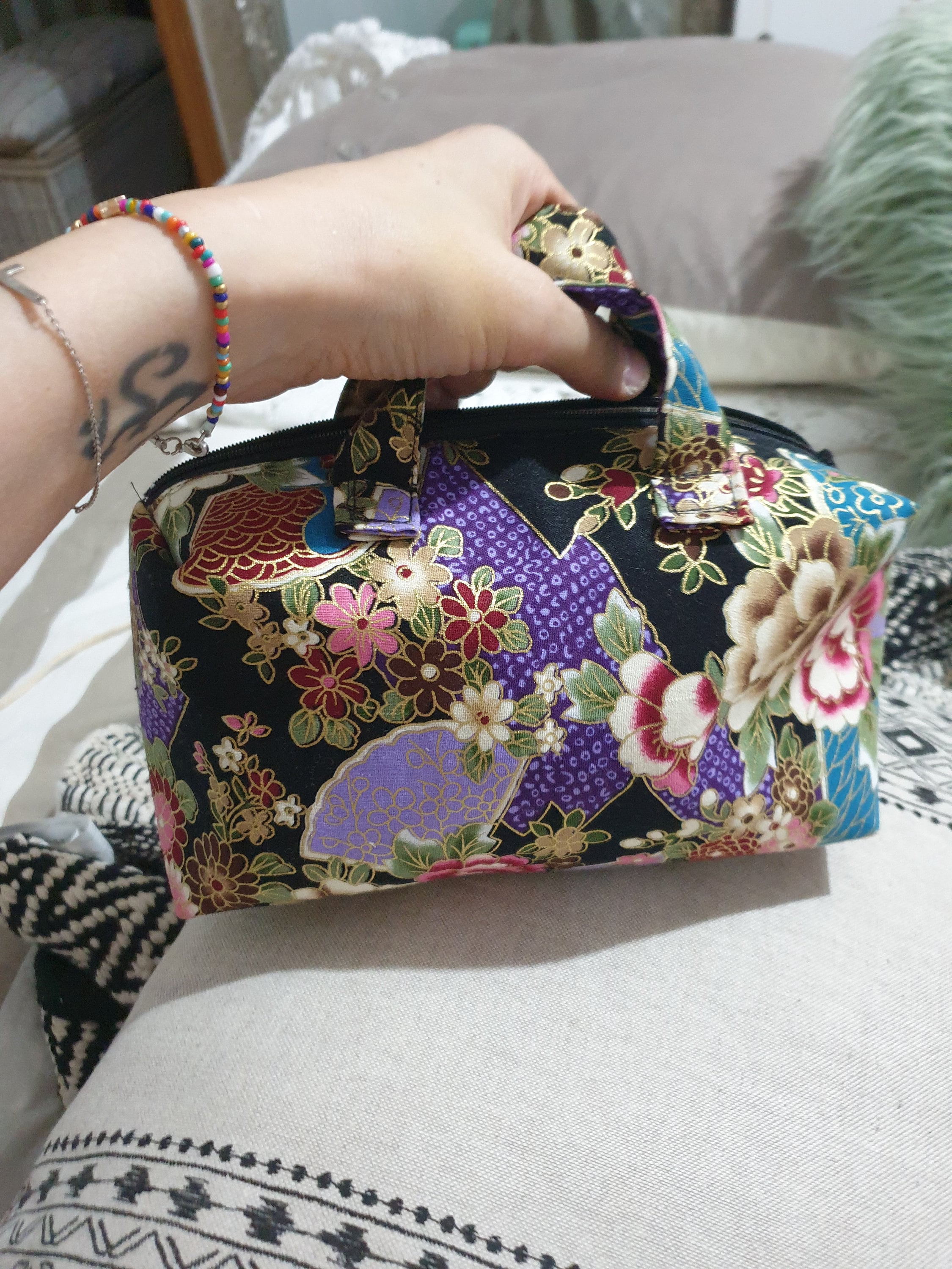 Handmade Toiletry With Japanese Style Printed Fabric. - Etsy India