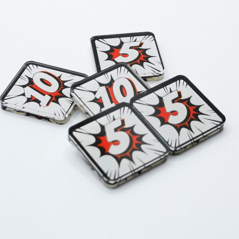 Medium Damage Tokens for Marvel Champions LCG fan Made X 5 | Etsy