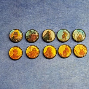 5 kings tokens double sided