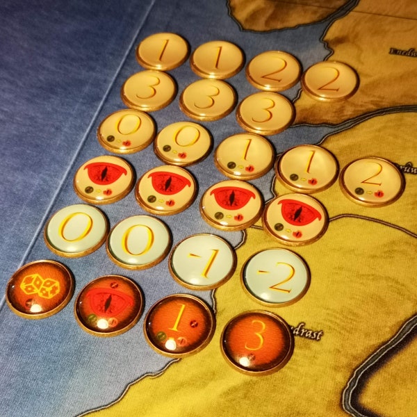 Hunt Tiles for War of the Ring board game- game upgrade