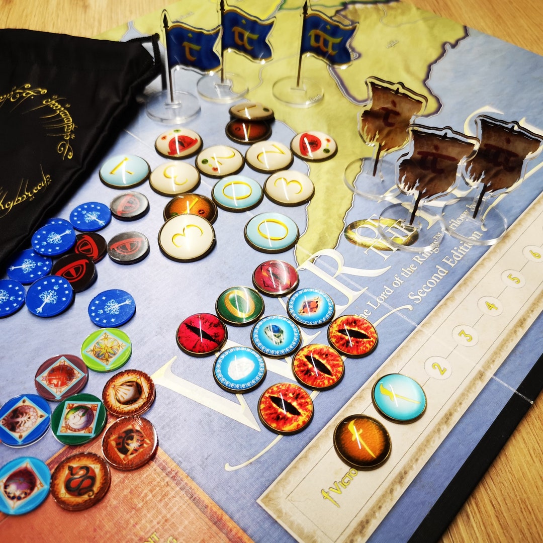 War of the Ring Board Game Tokens Upgrade Set Etsy