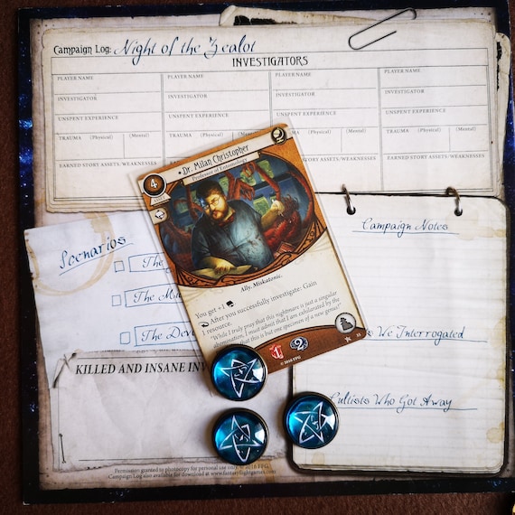 arkham horror card game campaign log Horror: The Children of Blood Small Expansion Arkham Horror Card Game Premium