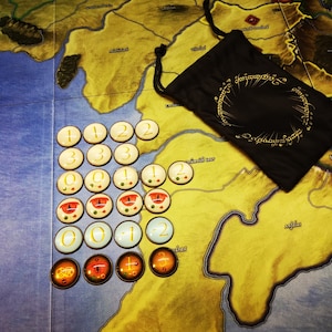 Hunt Tiles for War of the Ring board game- premium metal hunt tiles tokens image 4