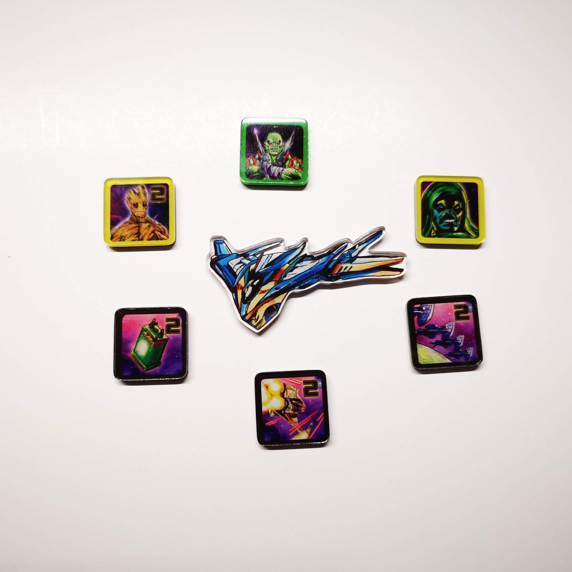 Galaxy Most wanted Tokens for Marvel Champions Etsy