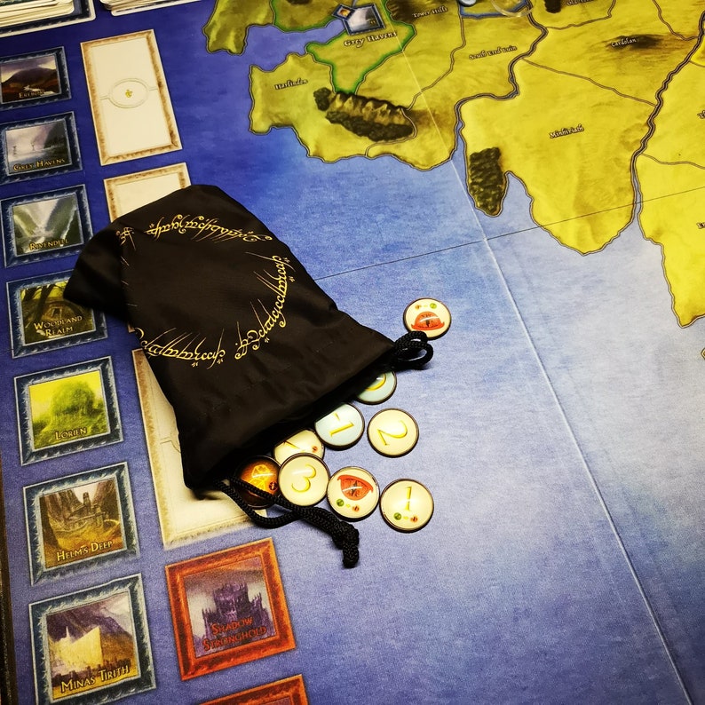 Hunt Tiles for War of the Ring board game- premium metal hunt tiles tokens image 5