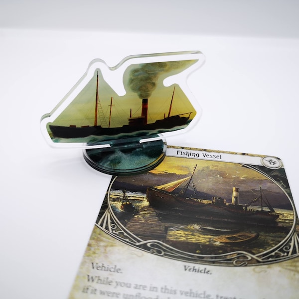 Arkham Horror LCG Fishing Vessel Token or standee