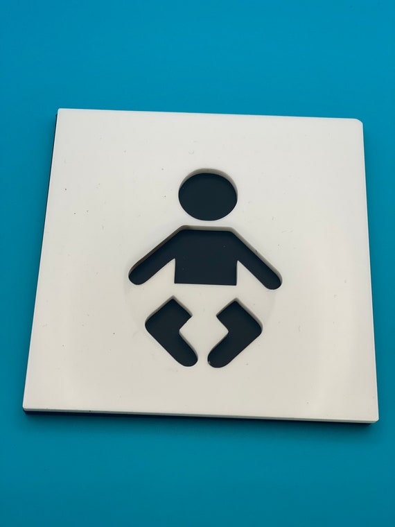 Baby Change Toilet Signs. Etsy