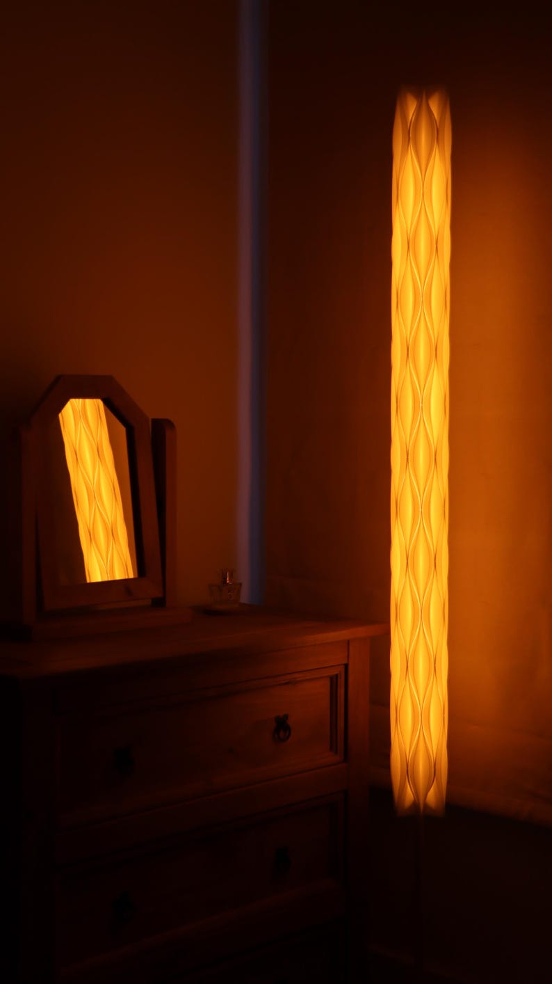 Modular 3D Printed Floor Lamp STL | Interlocking Parametric Lamp Design ...