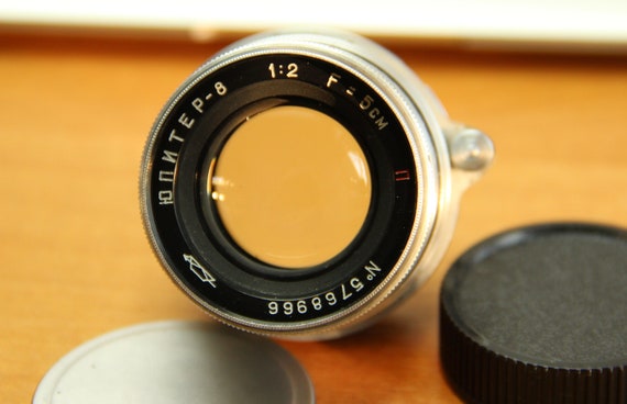 Jupiter-8 50mm F2.0 RED P Soviet Vintage Lens M39 Mount LM