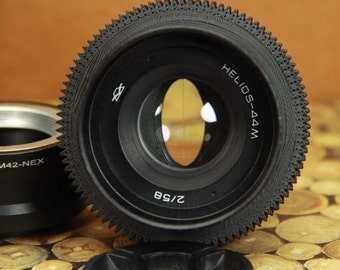 KMZ HELIOS 44M 2/58mm Vintage Anamorphic Cine Lens,M42 with Sony E Nex Adapter