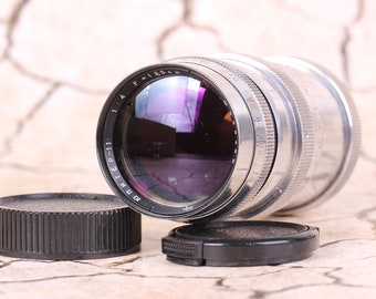 Jupiter-11 1:4 für = 135 mm, Sowjetisches Objektiv, Jupiter 11 M39 Objektiv, Made in the USSR