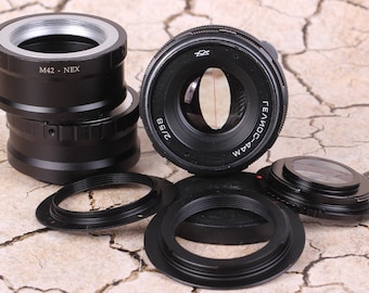 Lens HELIOS 44 M 2/58 mm Soviet Lens Anamorphic Boke +CANON EOS / Fujifilm/ Sony/ Nikon/ Micro 4/3, with any adapter of your choice.