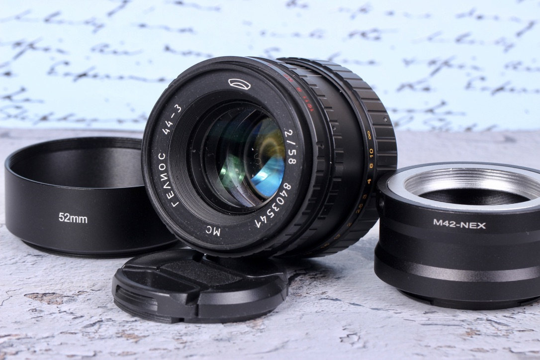 Helios 44-3 58mm F2 アダプター（Sony E NEX Eマウントカメラ用