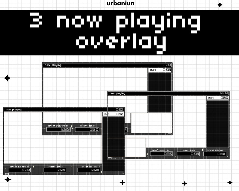 Stream Overlay Windows Aesthetic windows stream overlay package twitch overlay | Etsy