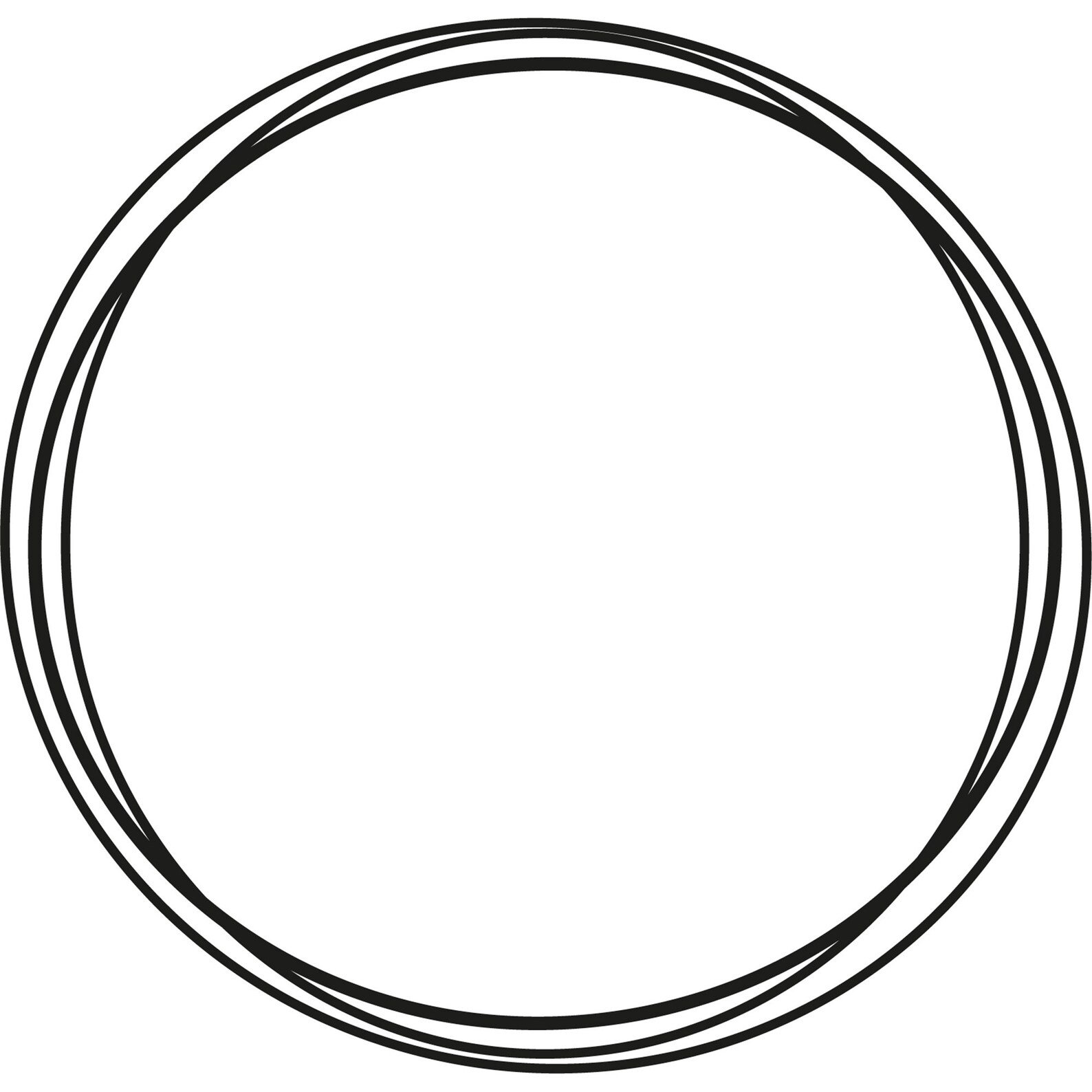 Circle Wire Frame SVG Circle Frame Vector Circle Frame Etsy