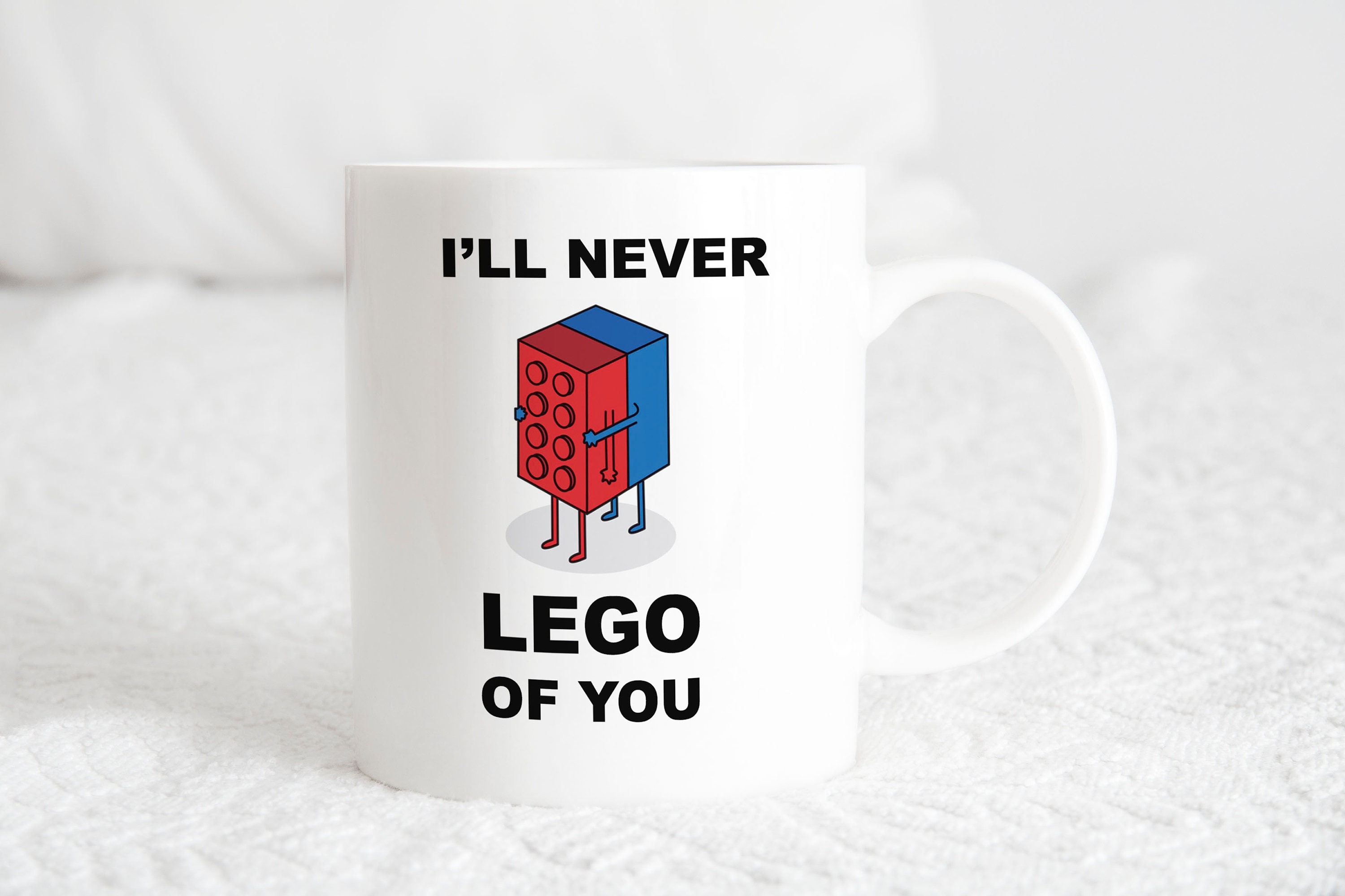 I Would Step on a Lego for You Mug, Lego Pun Gift, Never Lego, Boyfriend  Girlfriend Lego Lover Present, Anniversary Valentine's Day Unique 
