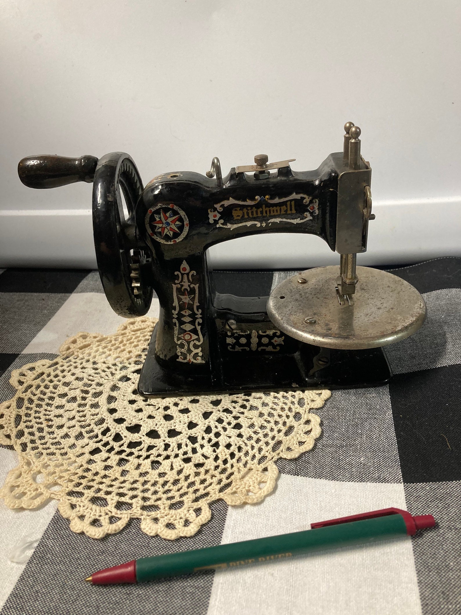Stitchwell toy sewing machine toy collectors sewing machine Etsy