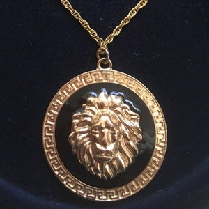Versace Lion Pendant - Etsy