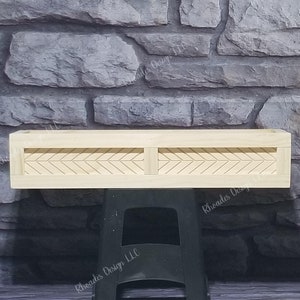Wood Window Box, Chevron Window Box, Planter Box, Flower Box, Window Box