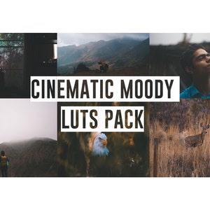 CINEMATIC MOODY LUTS Pack Color Correction Lut for Photoshop/Premiere Pro