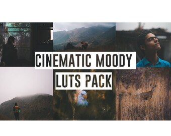 CINEMATIC MOODY LUTS Pack Color Correction Lut for Photoshop/Premiere Pro