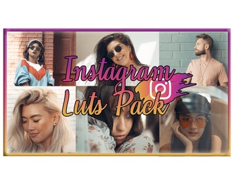 Paquete LUTS de INSTAGRAM: Lut de corrección de color para Photoshop/Premiere Pro