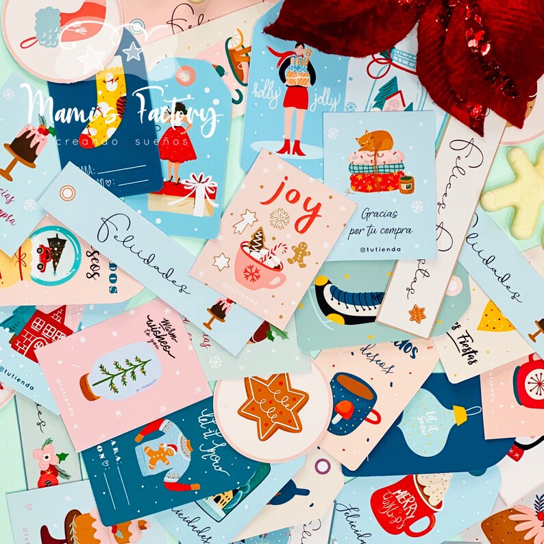 Tags Navidade\u00f1os Imprimibles Personalizado