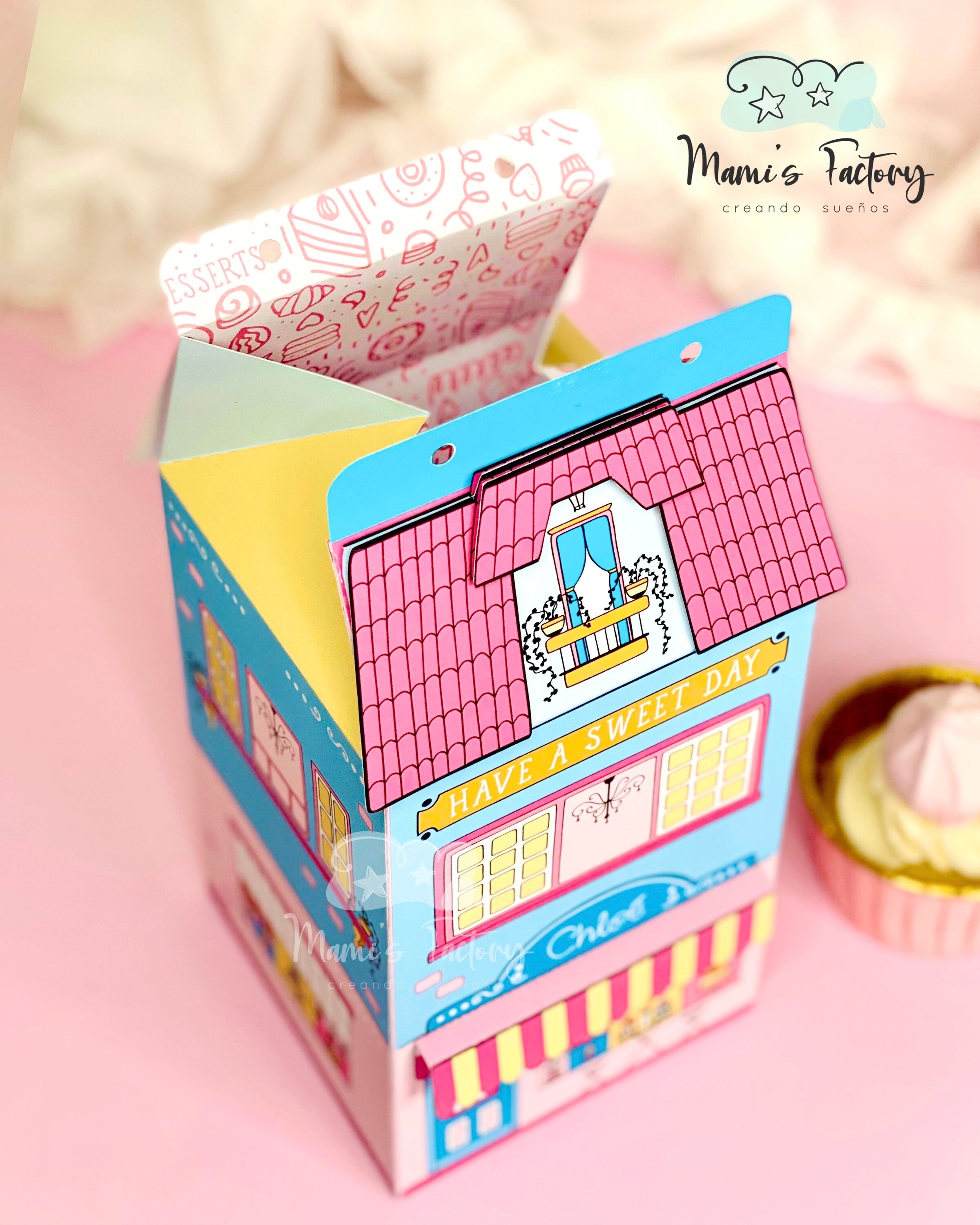 Sweet Shoppe Bakery Box Printable Pastry Box Sweets Etsy
