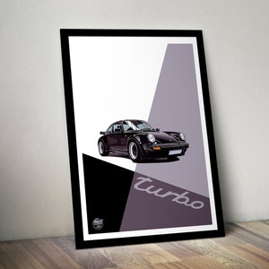 Porsche 911 930 Turbo print - Porsche 911 930 Turbo wall art, Porsche 911 930 Turbo gift, Porsche 911 930 Turbo Poster, Classic Car Wall Art