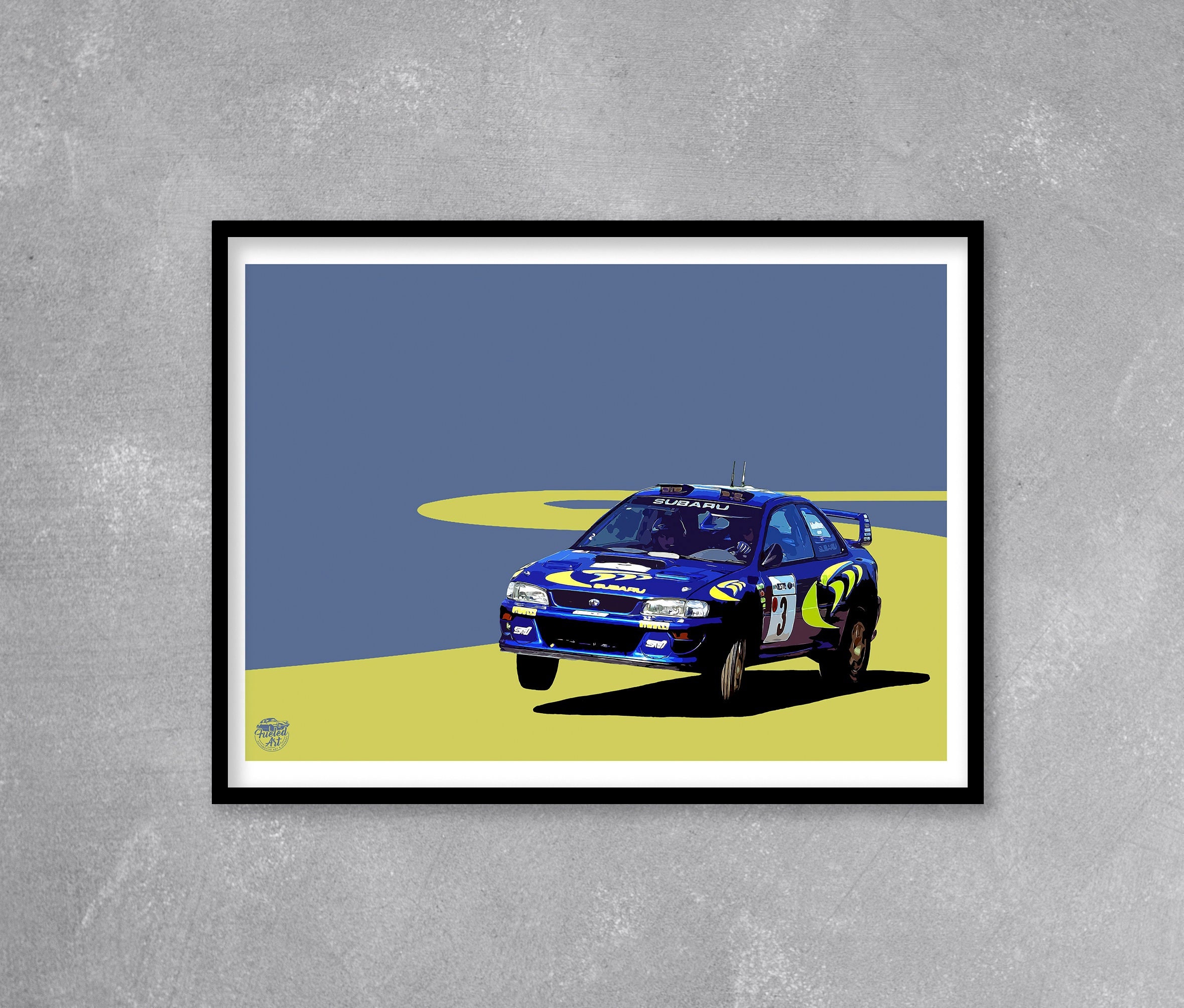 Subaru Impreza Colin Mcrae WRC Print WRC Rally Print, Subaru Impreza ...