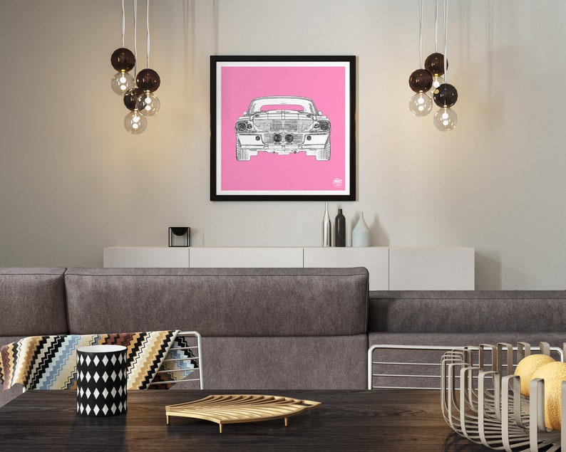 Ford Mustang GT500 Print Ford Wall Art, Ford Mustang Wall Art, Ford Mustang gifts, Muscle Car Print, Ford Wall Decor, Classic Car print image 10