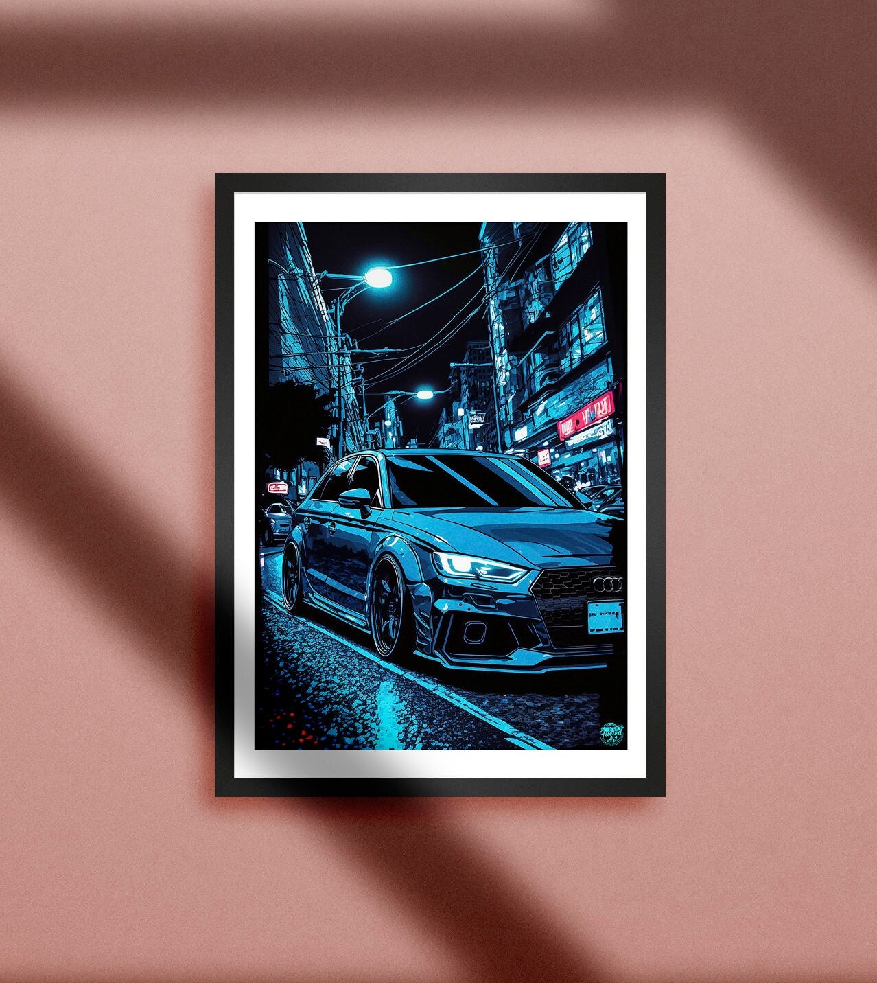 Poster Audi Rs3 Sedan Duvet Cover by Interlakes - Pixels